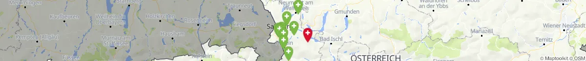 Kartenansicht für Apotheken-Notdienste in der Nähe von Fuschl am See (Salzburg-Umgebung, Salzburg)